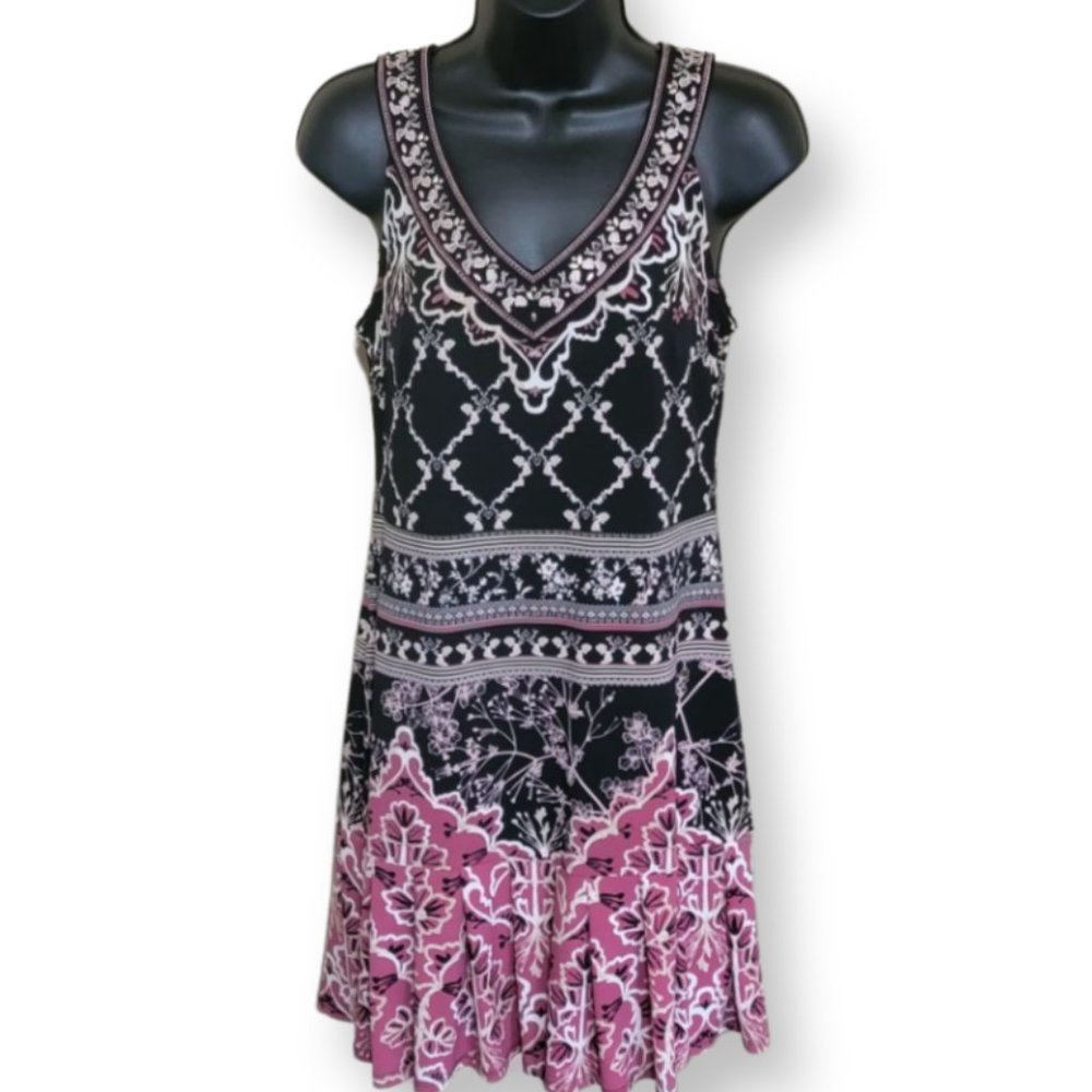 White House Black Market Beaded V-neck Short Maxi Dress (SP)